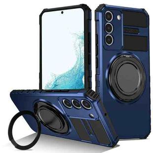 For Samsung Galaxy S22 5G Rotating Magnetic Holder Phone Case(Royal Blue)