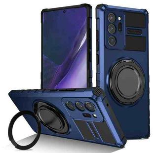 For Samsung Galaxy Note20 Ultra Rotating Magnetic Holder Phone Case(Royal Blue)