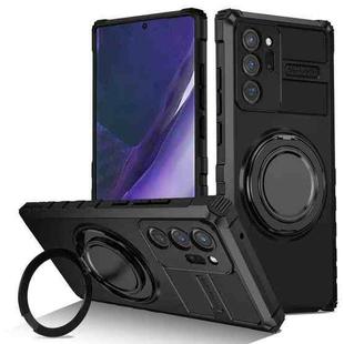 For Samsung Galaxy Note20 Ultra Rotating Magnetic Holder Phone Case(Black)