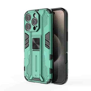 For iPhone 16 Pro Supersonic PC + TPU Holder Phone Case(Green)