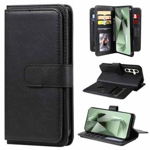 For Samsung Galaxy S24 FE 5G Multi-Function Wallet 10 Card Slots Leather Phone Case(Black)