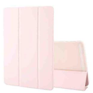 For OnePlus Pad 2 Tri-fold Silicone Leather Tablet Case(Pink)