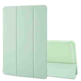 For OnePlus Pad 2 Tri-fold Silicone Leather Tablet Case(Green)