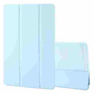 For OnePlus Pad 2 Tri-fold Silicone Leather Tablet Case(Ice Blue)
