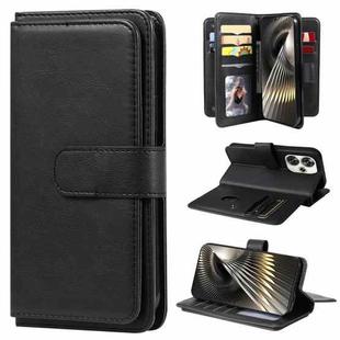 For Xiaomi Poco F6 Multi-Function Wallet 10 Card Slots Leather Phone Case(Black)