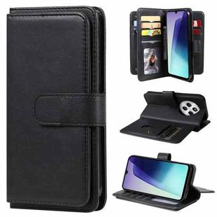 For Redmi 14C 4G Global Multi-Function Wallet 10 Card Slots Leather Phone Case(Black)