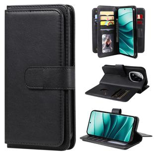 For Redmi Note 14 Pro / 14 Pro+ 5G Multi-Function Wallet 10 Card Slots Leather Phone Case(Black)