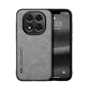 For Redmi Note 14 Pro+ 5G Skin Feel Magnetic Leather Back Phone Case(Light Grey)