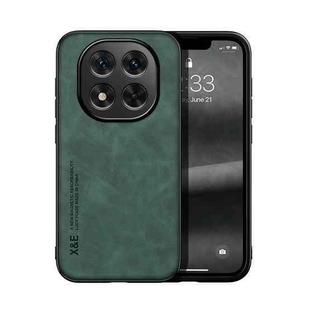 For Redmi Note 14 Pro+ 5G Skin Feel Magnetic Leather Back Phone Case(Green)