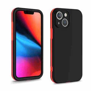 For iPhone 13 mini Two Color Full Protective 3-in-1 Phone Case(Black)