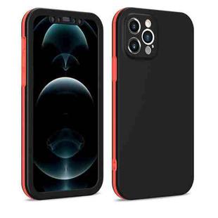 For iPhone 12 Pro Two Color Full Protective 3-in-1 Phone Case(Black)