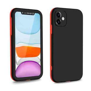 For iPhone 11 Two Color Full Protective 3-in-1 Phone Case(Black)