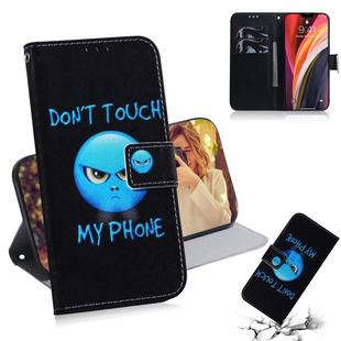 For iPhone 12 Pro Max Coloured Drawing Horizontal Flip Leather Case, with Holder & Card Slots & Wallet(Anger)