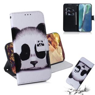 For Samsung Galaxy Note 20 Coloured Drawing Horizontal Flip Leather Case, with Holder & Card Slots & Wallet(Panda)