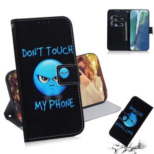 For Samsung Galaxy Note 20 Coloured Drawing Horizontal Flip Leather Case, with Holder & Card Slots & Wallet(Anger)