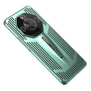 For Honor X50 Blade Cooling PC Full Coverage Phone Case(Cyan)