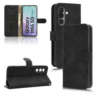 For Samsung Galaxy M56 5G Skin Feel Magnetic Flip Leather Phone Case(Black)