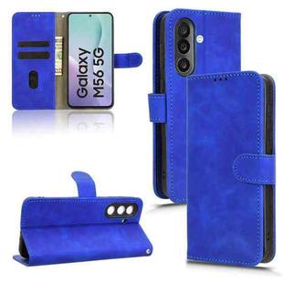 For Samsung Galaxy M56 5G Skin Feel Magnetic Flip Leather Phone Case(Blue)