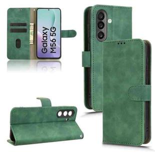 For Samsung Galaxy M56 5G Skin Feel Magnetic Flip Leather Phone Case(Green)