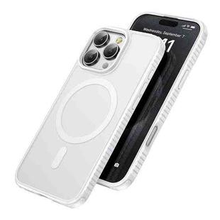 For iPhone 16 Pro hoco Cool Shield MagSafe Shockproof Phone Case(White)