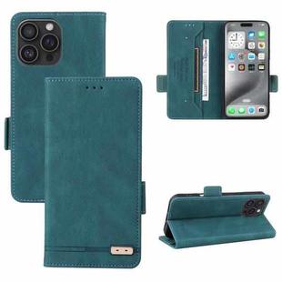 For iPhone 16 Pro Magnetic Clasp Leather Phone Case(Green)