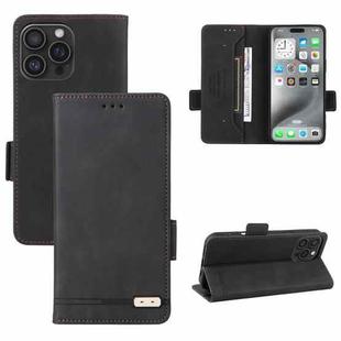 For iPhone 16 Pro Magnetic Clasp Leather Phone Case(Black)