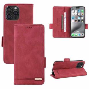 For iPhone 16 Pro Max Magnetic Clasp Leather Phone Case(Red)