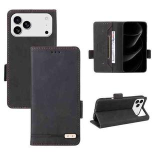 For iPhone 17 Pro Max Magnetic Clasp Leather Phone Case(Black)