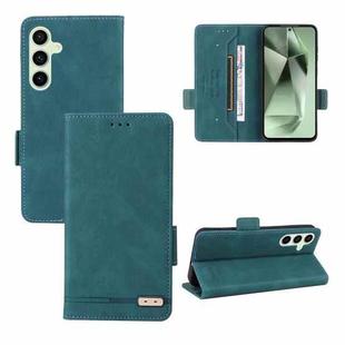 For Samsung Galaxy S24 FE 5G Magnetic Clasp Leather Phone Case(Green)