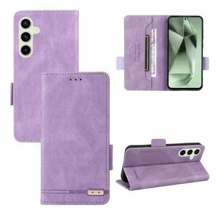 For Samsung Galaxy S24 FE 5G Magnetic Clasp Leather Phone Case(Purple)