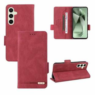 For Samsung Galaxy S24 FE 5G Magnetic Clasp Leather Phone Case(Red)