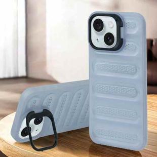 For iPhone 15 Invisible Holder Cooling Phone Case(Transparent)