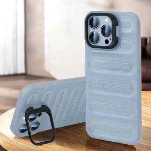 For iPhone 15 Pro Invisible Holder Cooling Phone Case(Transparent)