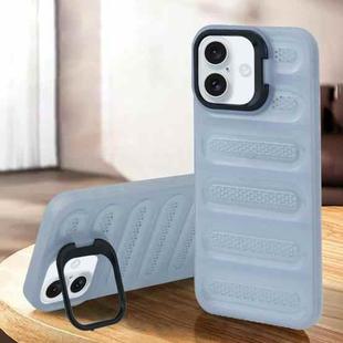 For iPhone 16 Plus Invisible Holder Cooling Phone Case(Transparent)