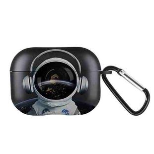 For AirPods Pro 2 Wireless Earphones TPU Painted Protective Case(Black Astronaut)