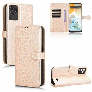 For BLU View 5 Pro Honeycomb Dot Texture Leather Phone Case(Gold)