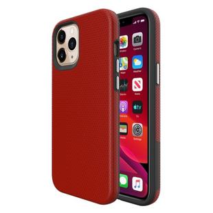 For iPhone 12 Pro Max Triangle Armor Texture TPU + PC Case(Red)