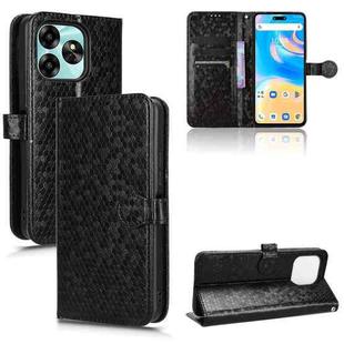 For Umidigi G6 5G Honeycomb Dot Texture Leather Phone Case(Black)