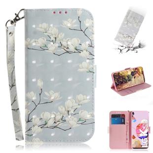 For LG K41S / K51S 3D Colored Drawing Horizontal Flip Leather Case with Holder & Card Slots & Wallet & Lanyard(Magnolia)