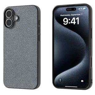 For iPhone 16 Diamond Black Frame Phone Case(Jewel Black)
