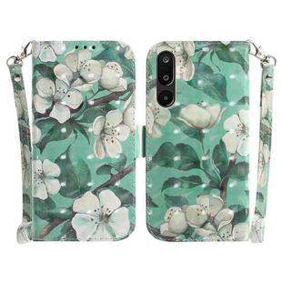 For Samsung Galaxy M16 5G / F16 5G / M36 5G 3D Colored Horizontal Flip Leather Phone Case(Watercolor Flower)
