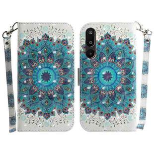 For Samsung Galaxy M16 5G / F16 5G / M36 5G 3D Colored Horizontal Flip Leather Phone Case(Peacock Wreath)