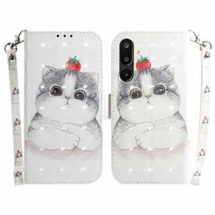For Samsung Galaxy M16 5G / F16 5G / M36 5G 3D Colored Horizontal Flip Leather Phone Case(Cute Cat)