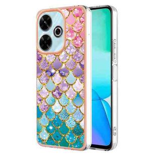 For Redmi 13 4G Electroplating IMD TPU Phone Case(Colorful Scales)