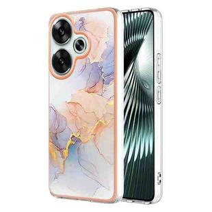 For Xiaomi Poco F6 5G Electroplating IMD TPU Phone Case(White Marble)