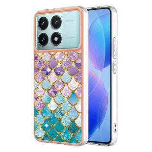 For Xiaomi Poco F6 Pro 5G Electroplating IMD TPU Phone Case(Colorful Scales)