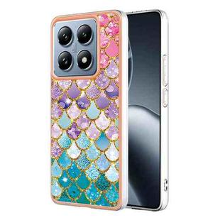 For Xiaomi 14T Electroplating IMD TPU Phone Case(Colorful Scales)