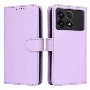 For Redmi K70 / K70 Pro BETOPNICE BN-005 2 in 1 Detachable Imitate Genuine Leather Phone Case(Light Purple)