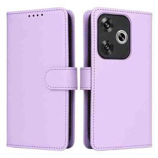 For Redmi Turbo 3 BETOPNICE BN-005 2 in 1 Detachable Imitate Genuine Leather Phone Case(Light Purple)