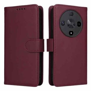 For Honor X9b BETOPNICE BN-005 2 in 1 Detachable Imitate Genuine Leather Phone Case(Wine Red)